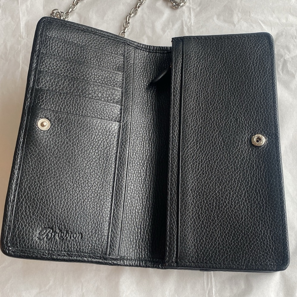 Brighton Pretty Tough "Rockmore" Python Leather Cross-Body Wallet - Picture 7 of 15